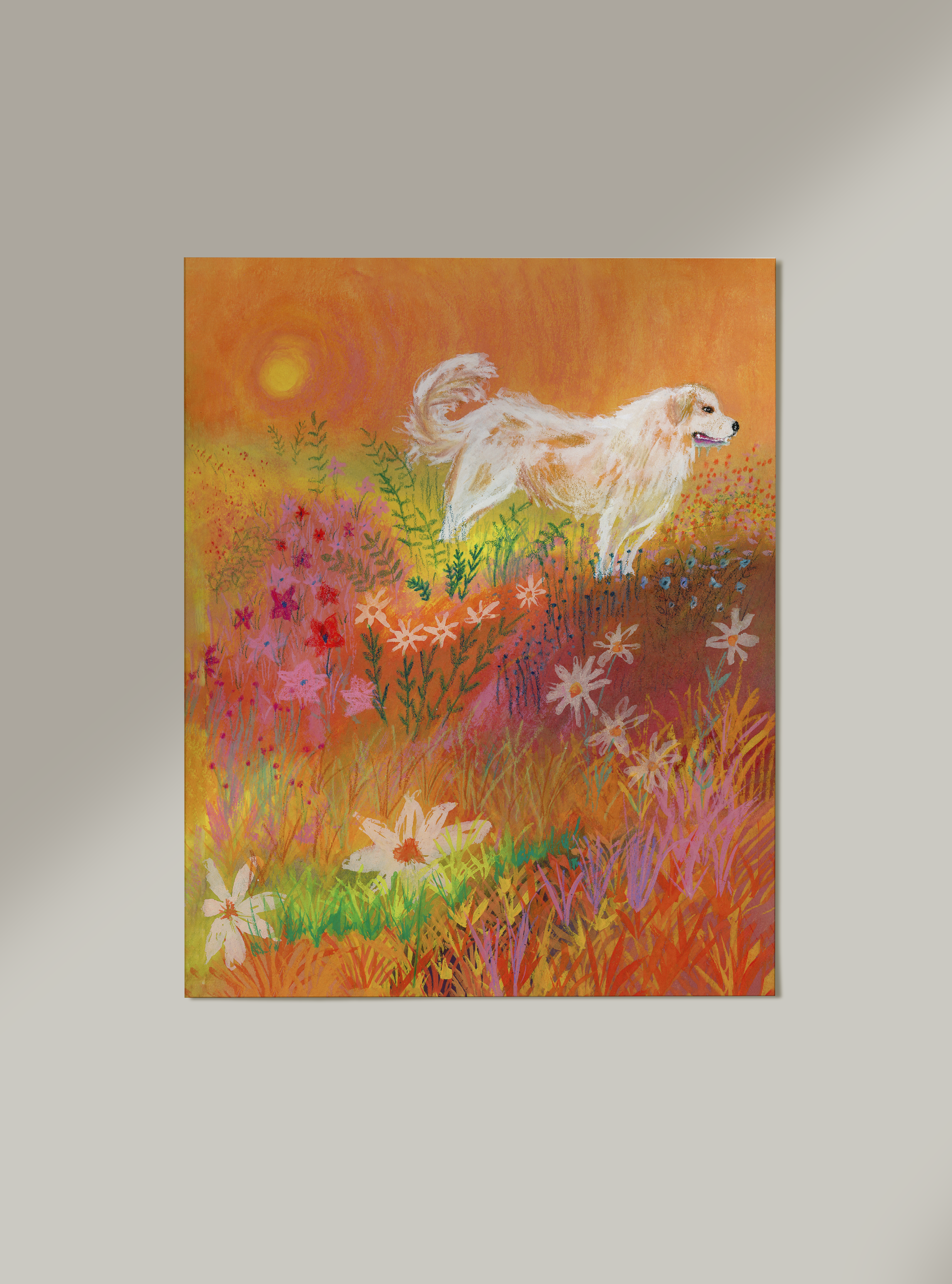Appa in a Flower Field