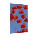Poppy Field Watercolor Poster — Textured Matte Floral Art Print